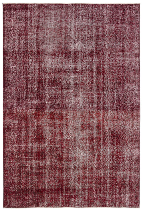 Atina Red Vintage Wool Handmade Area Rug 6'10" x 10'2"