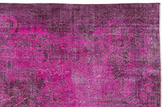 Atina Pink Vintage Wool Handmade Area Rug 4'6" x 12'6"
