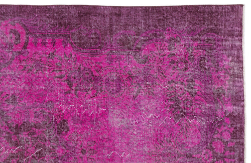 Atina Pink Vintage Wool Handmade Area Rug 4'6" x 12'6"