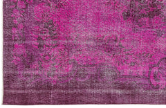 Atina Pink Vintage Wool Handmade Area Rug 4'6" x 12'6"