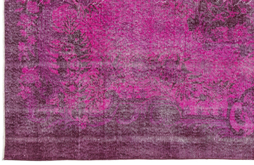 Atina Pink Vintage Wool Handmade Area Rug 4'6" x 12'6"