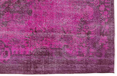 Atina Pink Vintage Wool Handmade Area Rug 4'6" x 12'6"