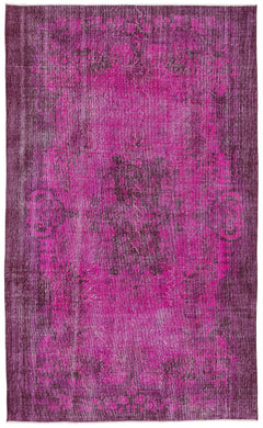 Atina Pink Vintage Wool Handmade Area Rug 4'6" x 12'6"