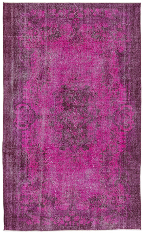 Atina Pink Vintage Wool Handmade Area Rug 4'6" x 12'6"