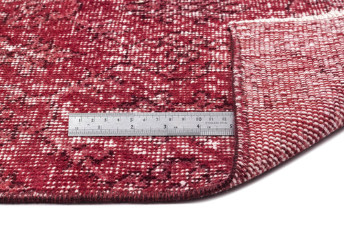 Atina Red Vintage Wool Handmade Area Rug 5'0" x 10'8"