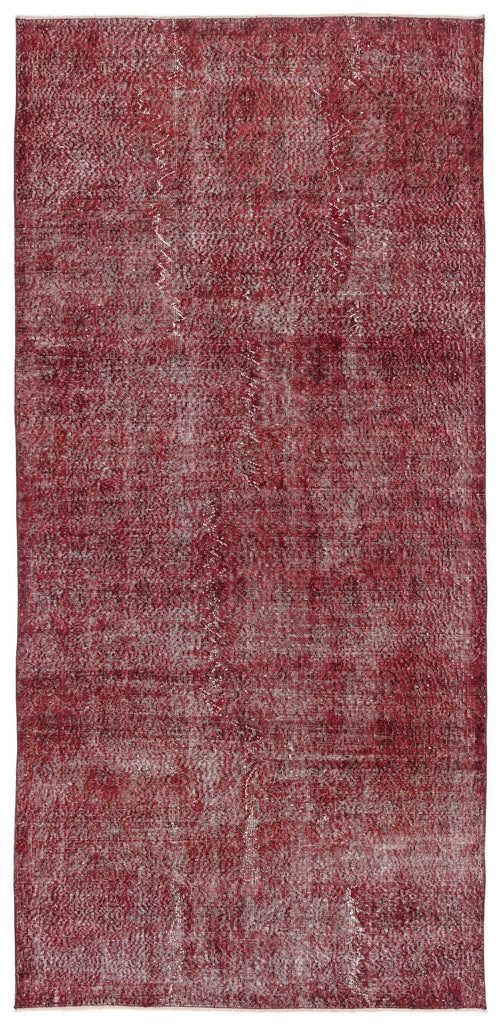 Atina Red Vintage Wool Handmade Area Rug 5'0" x 10'8"