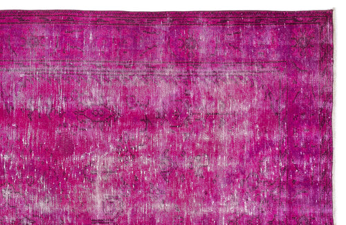 Atina Pink Vintage Wool Handmade Area Rug 6'0" x 9'8"