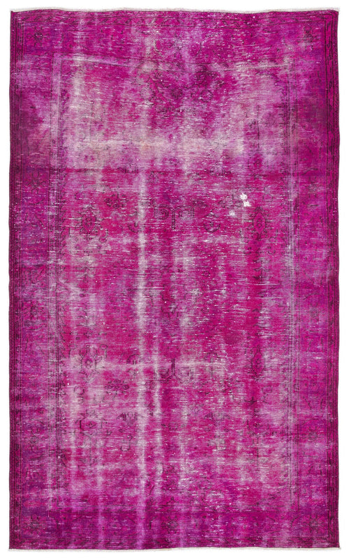 Atina Pink Vintage Wool Handmade Area Rug 6'0" x 9'8"