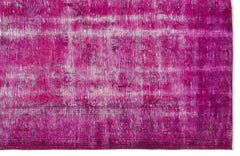 Atina Pink Vintage Wool Handmade Area Rug 6'0" x 9'8"