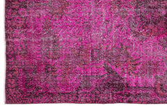 Atina Pink Vintage Wool Handmade Area Rug 6'0" x 9'7"