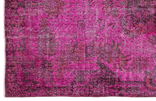 Atina Pink Vintage Wool Handmade Area Rug 6'0" x 9'7"