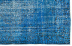 Atina Turquoise Vintage Wool Handmade Area Rug 4'8" x 7'10"