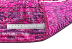 Atina Pink Vintage Wool Handmade Area Rug 6'2" x 9'10"