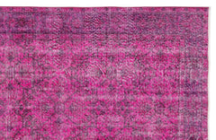 Atina Pink Vintage Wool Handmade Area Rug 6'2" x 9'10"