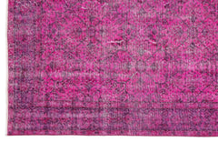 Atina Pink Vintage Wool Handmade Area Rug 6'2" x 9'10"