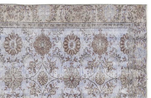 Atina Beige Vintage Wool Handmade Area Rug 4'8" x 8'4"