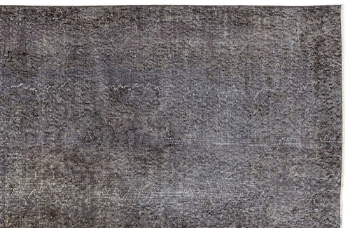 Atina Grey Vintage Wool Handmade Area Rug 3'10" x 6'11"