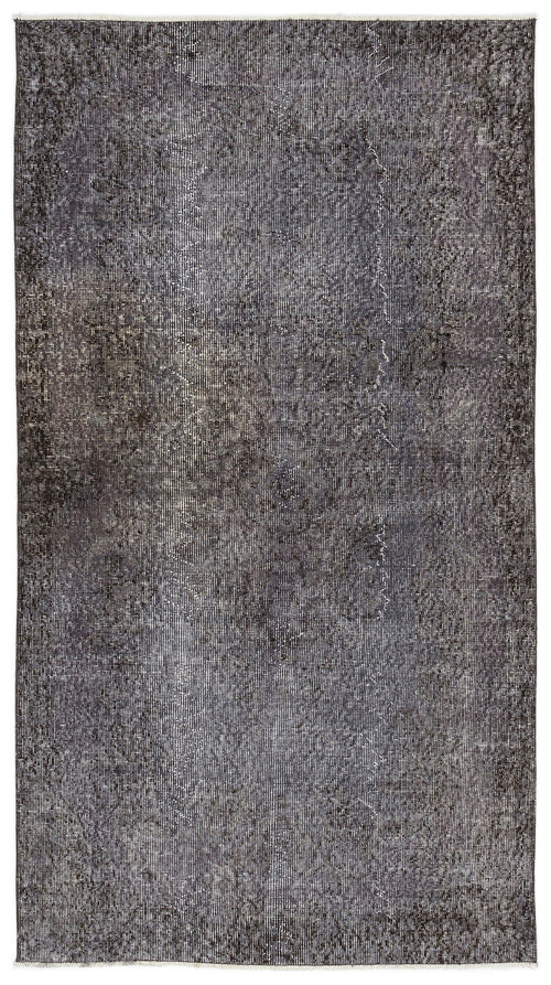 Atina Grey Vintage Wool Handmade Area Rug 3'10" x 6'11"