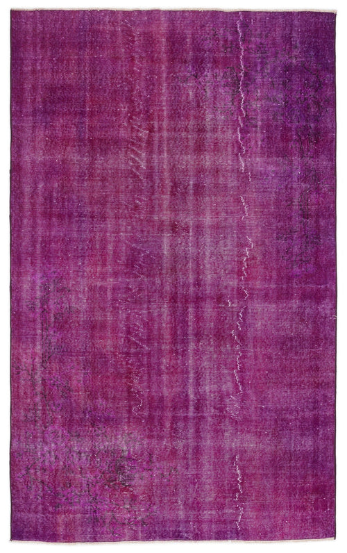 Atina Pink Vintage Wool Handmade Area Rug 5'9" x 9'3"