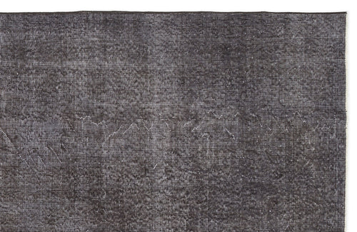 Atina Grey Vintage Wool Handmade Area Rug 6'1" x 10'2"