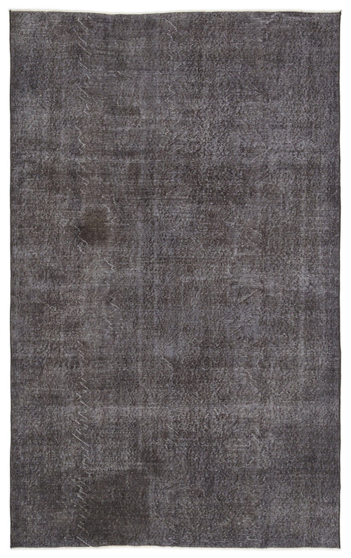 Atina Grey Vintage Wool Handmade Area Rug 6'1" x 10'2"
