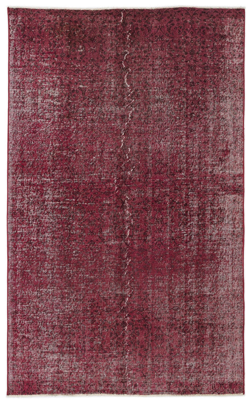 Atina Red Vintage Wool Handmade Area Rug 5'1" x 8'4"