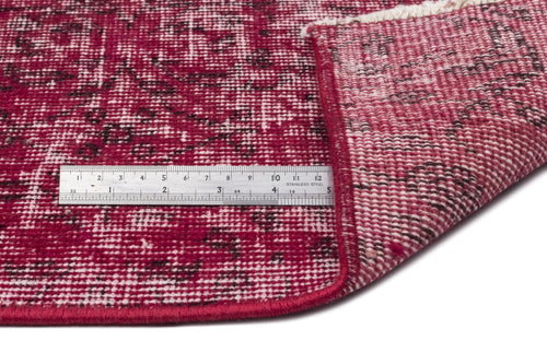 Atina Red Vintage Wool Handmade Area Rug 5'1" x 8'4"