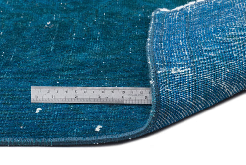 Epir Turquoise Vintage Wool Handmade Area Rug 9'8" x 13'2"