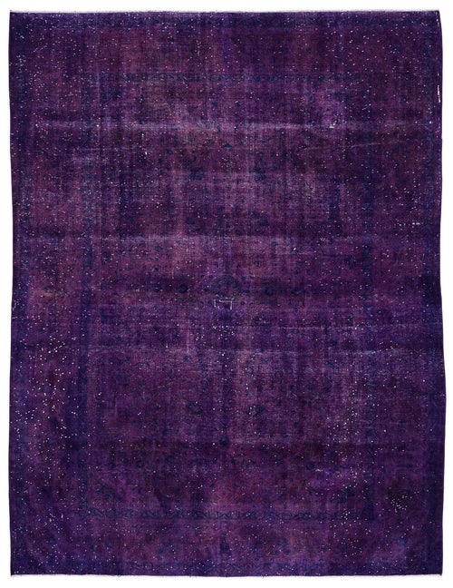 Epir Purple Vintage Wool Handmade Area Rug 9'6" x 12'6"