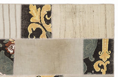 Teselya 1102 Beige Floral Wool Handmade Area Rug 5'3" x 7'7"