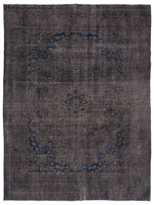 Epir Grey Vintage Wool Handmade Area Rug 9'5" x 12'10"