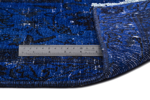 Epir Blue Vintage Wool Handmade Area Rug 9'10" x 12'11"