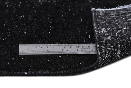 Epir Black Vintage Wool Handmade Area Rug 9'10" x 12'9"