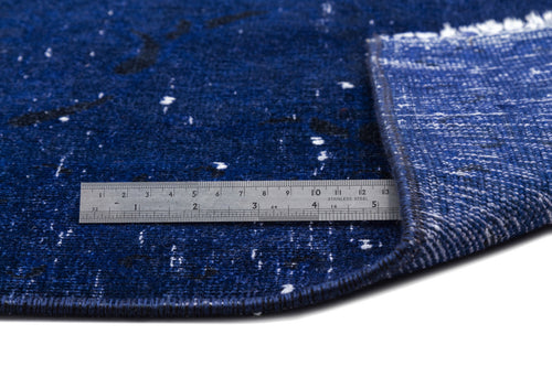 Epir Blue Vintage Wool Handmade Area Rug 9'4" x 13'1"