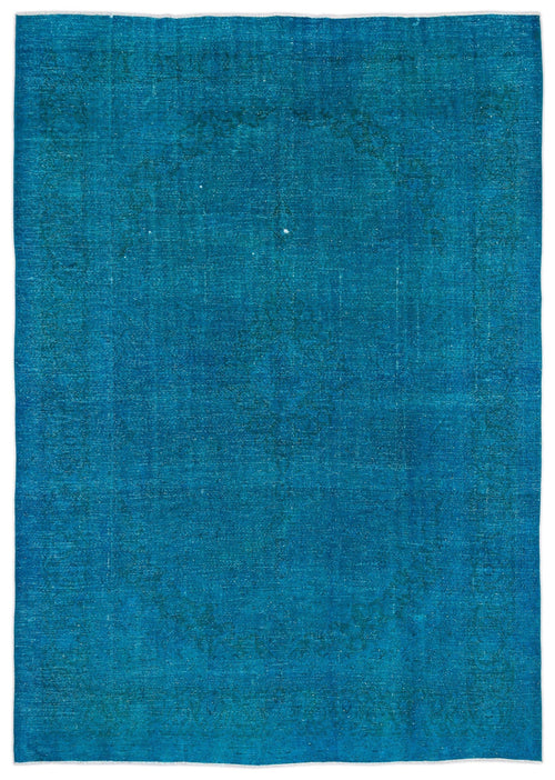 Epir Turquoise Vintage Wool Handmade Area Rug 9'5" x 13'0"