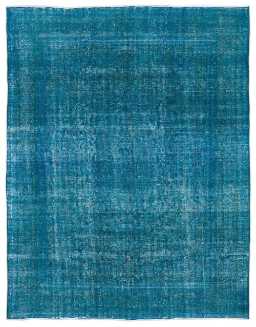 Epir Turquoise Vintage Wool Handmade Area Rug 9'5" x 12'3"