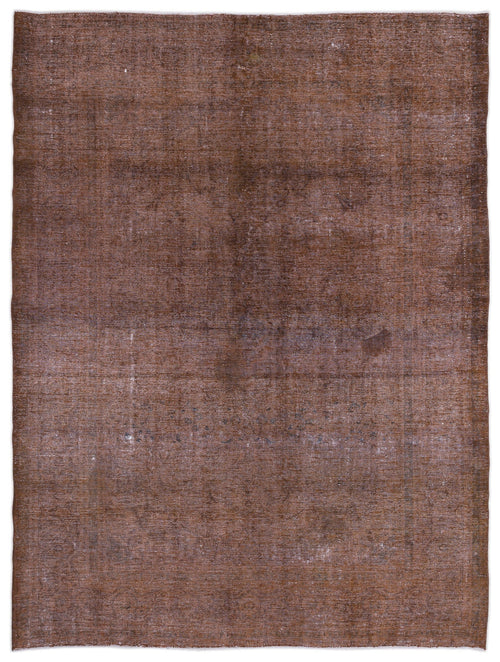 Epir Brown Vintage Wool Handmade Area Rug 9'7" x 12'10"