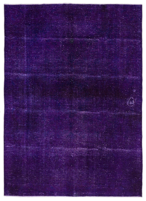 Epir Purple Vintage Wool Handmade Area Rug 9'5" x 12'11"