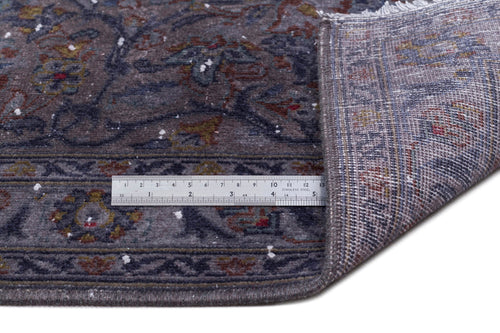 Epir Grey Vintage Wool Handmade Area Rug 9'10" x 13'0"