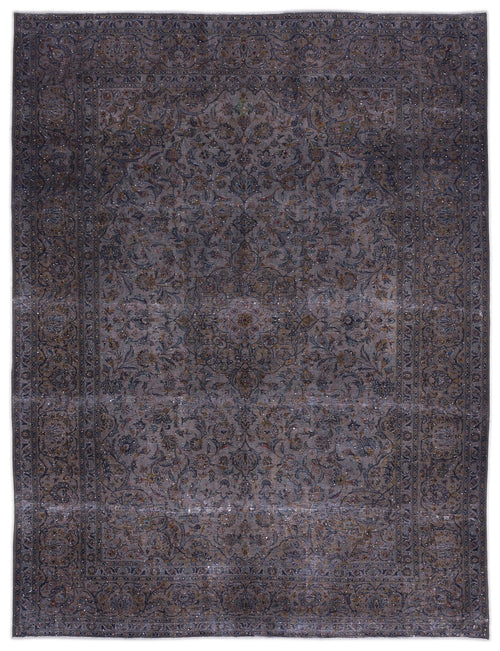 Epir Grey Vintage Wool Handmade Area Rug 9'10" x 13'0"