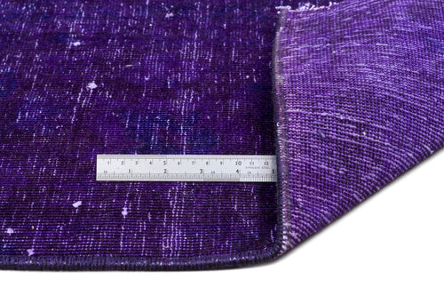 Epir Purple Vintage Wool Handmade Area Rug 8'3" x 12'4"