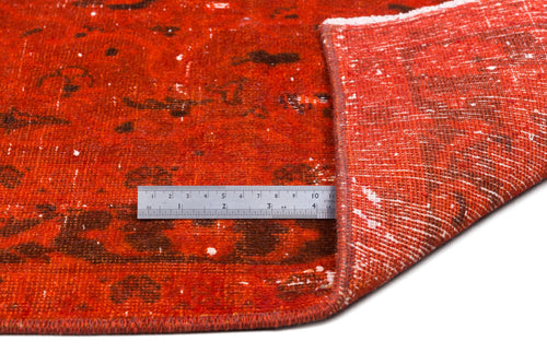 Epir Orange Vintage Wool Handmade Area Rug 9'5" x 12'4"