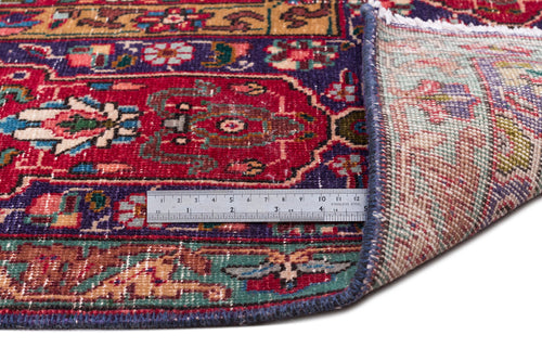 Epir Red Vintage Wool Handmade Area Rug 9'7" x 12'10"