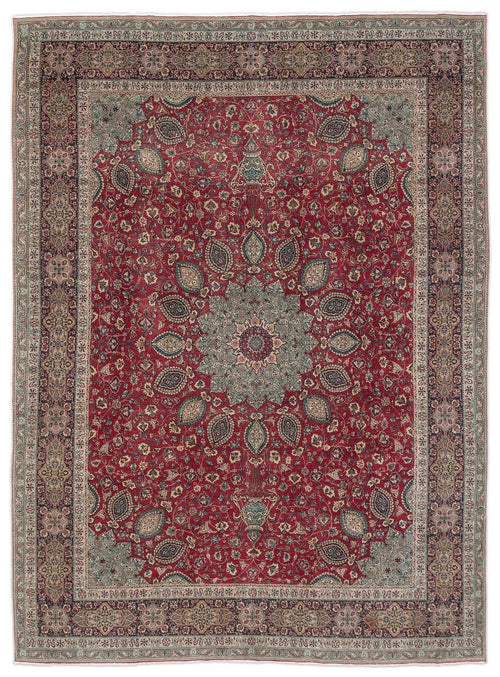 Epir 11161 Red Vintage Wool Handmade Area Rug 9'2" x 12'6"