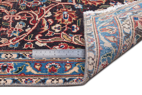 Epir Red Vintage Wool Handmade Area Rug 9'6" x 13'2"