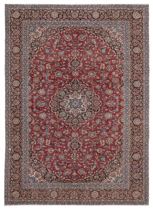 Epir Red Vintage Wool Handmade Area Rug 9'6" x 13'2"