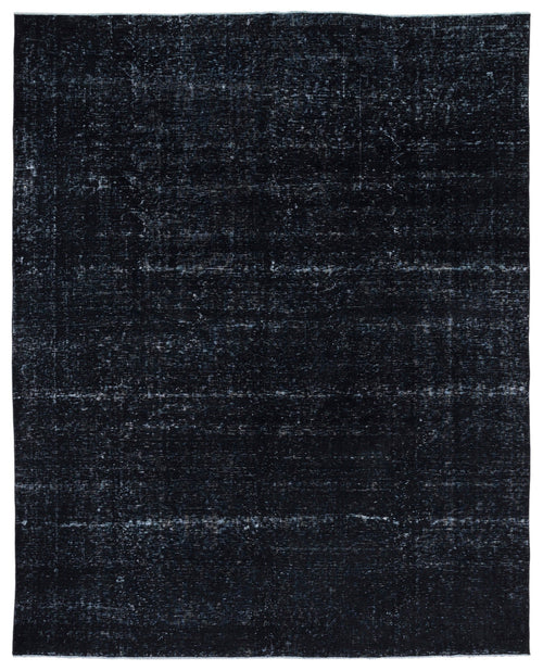 Epir Black Vintage Wool Handmade Area Rug 9'9" x 12'2"