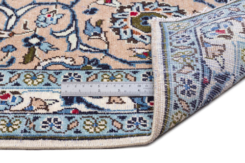 Epir Beige Vintage Wool Handmade Area Rug 9'8" x 13'2"