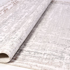 Vintage Area Rug – Machine Made Cream Rug with 8mm Pile Height & Laser Cut Edges