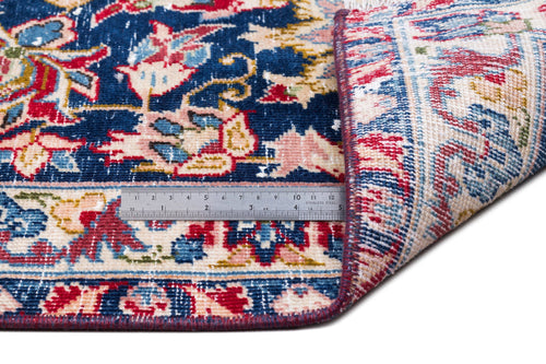 Epir Red Vintage Wool Handmade Area Rug 9'3" x 12'9"